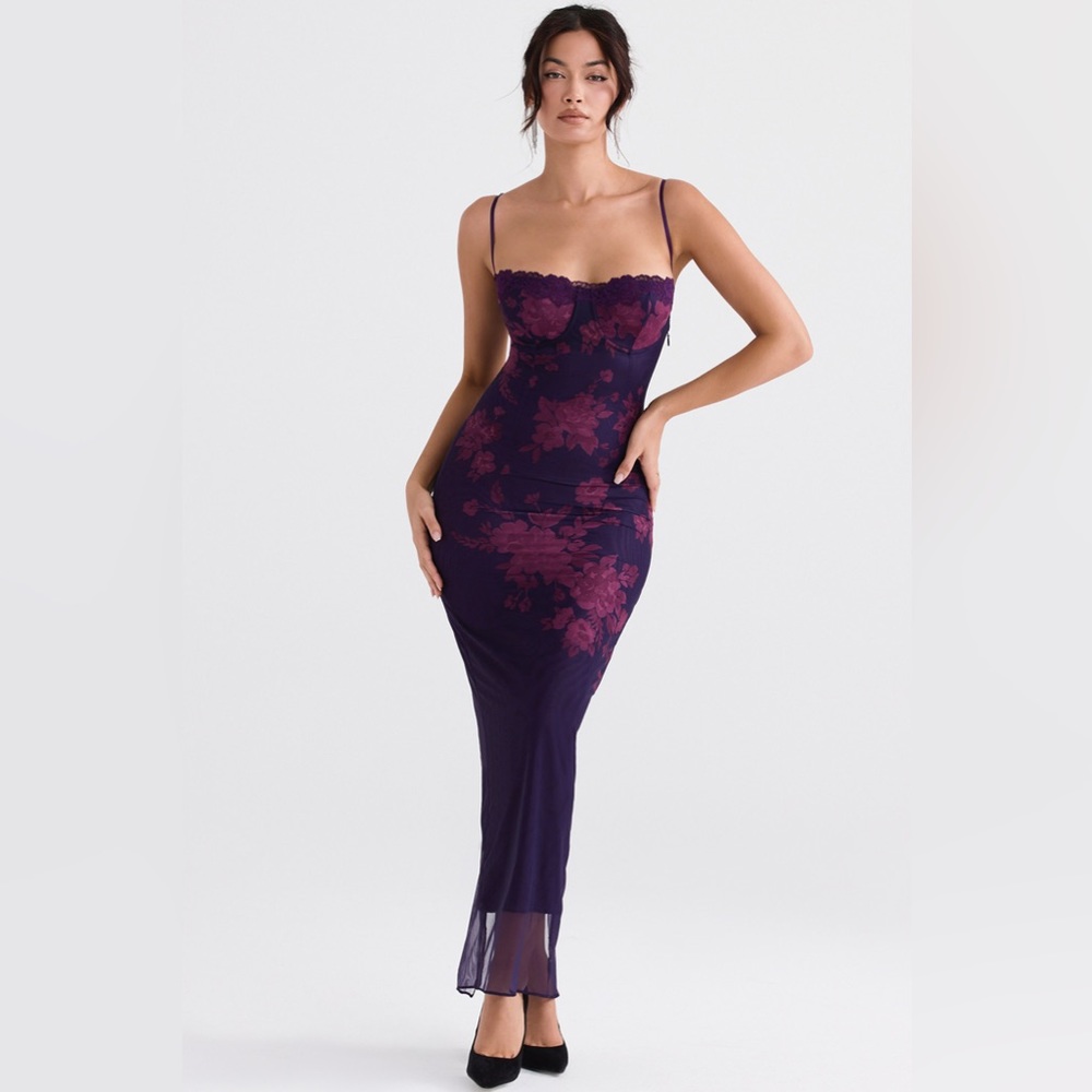 HOUSE OF CB Aiza Floral Underwire Cocktail Dress